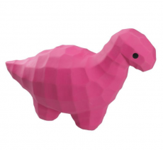 MISOKO koiran lateksilelu Dinosaurus-pinkki 21,5cm