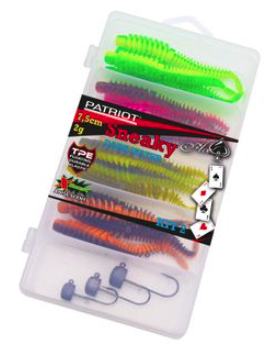 Patriot Sneaky 7,5cm NED lajitelma 16+3kpl Darkwater