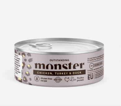 Monster Cat Adult Multi Protein Chicken, Turkey & Duck 100g