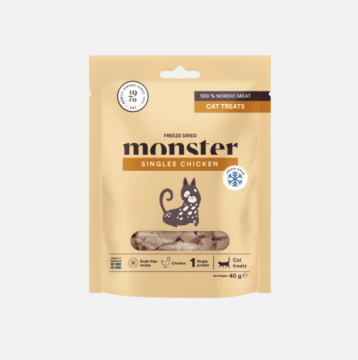 Monster Cat Freeze Dried Treats Singles Chicken 40g
