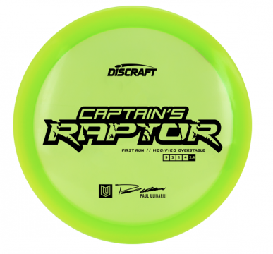 Discraft First Run Special Blend Z Captain's Raptor - Paul Ulibarri 173-174g Vihreä