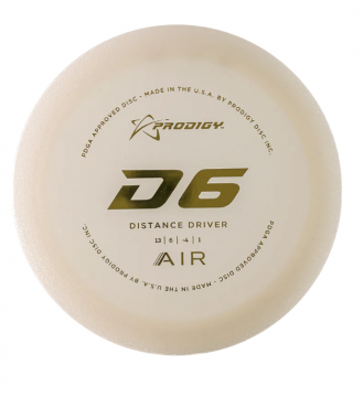 Prodigy D6 AIR Plastic 155g Valkoinen