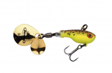 Berkley Pulse Spintail 28g Brown Chartreuse