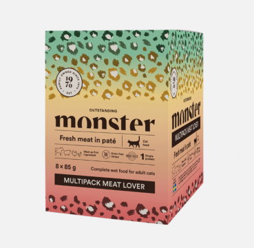 Monster Cat Pouches Adult Meat Lover 8x85g