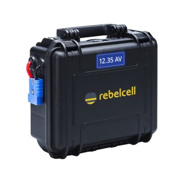Rebelcell Li-Ion Akku 12V35A Kuljetuslaatikossa