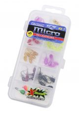 Patriot Ice Micro pilkkijigilajitelma 45kpl (40 jigiä, 4 morria ja vieherasia) KIT1