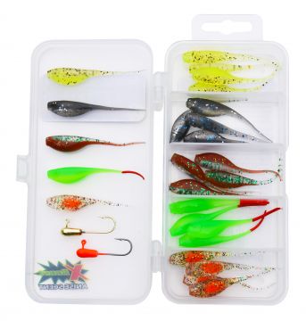 Patriot Ice Mini pilkkijigilajitelma 28kpl (25 jigiä, 2 morria ja vieherasia) KIT6