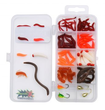 Patriot Ice Maggot toukkalajitelma 100kpl (kärpäsentoukka, surviainen ja mato) + morrit