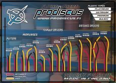 Prodiscus Premium Flipperi 175g Läpinäkyvä Sininen