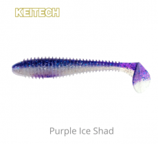 Keitech Swing Impact FAT 3.8" 6 kpl LT Purple Ice Shad