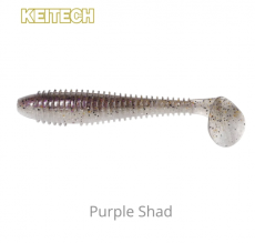 Keitech Swing Impact FAT 3.8" 6 kpl LT Purple Shad