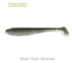 Keitech Swing Impact FAT 7.8" 2kpl Silver Flash Minnow