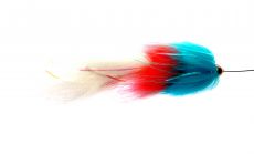 Spintube Pike Slow Sink 35g KF. Sininen - FL. Punainen - Valkoinen