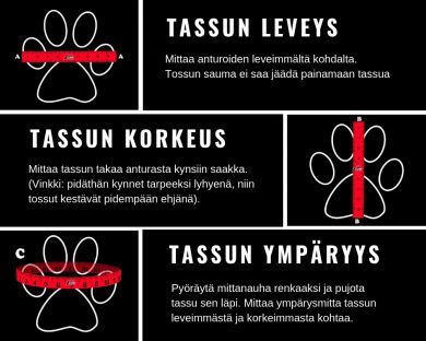 Finnero HALLA Heijastavat Tossut Koiralle 4kpl/pkt Oranssi L