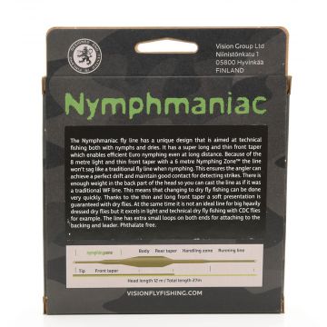 Vision NYMPHMANIAC WF3F fly line