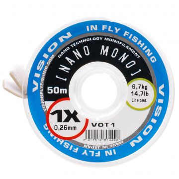 Vision NANO MONO 50m tippet 1X 