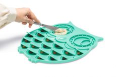 BZ silikoni nuolumatto pöllö 30x28x1cm Vihreä