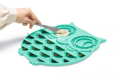 BZ silikoni nuolumatto pöllö 30x28x1cm Vihreä