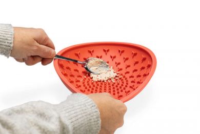 BZ silikoni nuolumatto kulho punainen 19cm