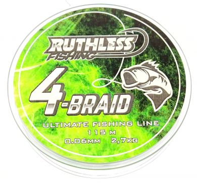 Ruthless 4-Braid kuitusiima 0,10mm 6,4kg 